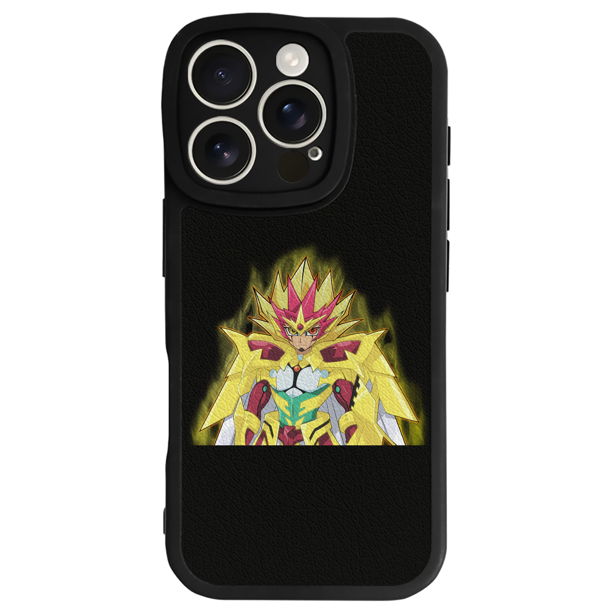 （画像用） 遊☆戯☆王 Yu-Gi-Oh! 【iPhone 16シリーズ対応】シリコンスマホケース（レザー調） 材質：シリコン